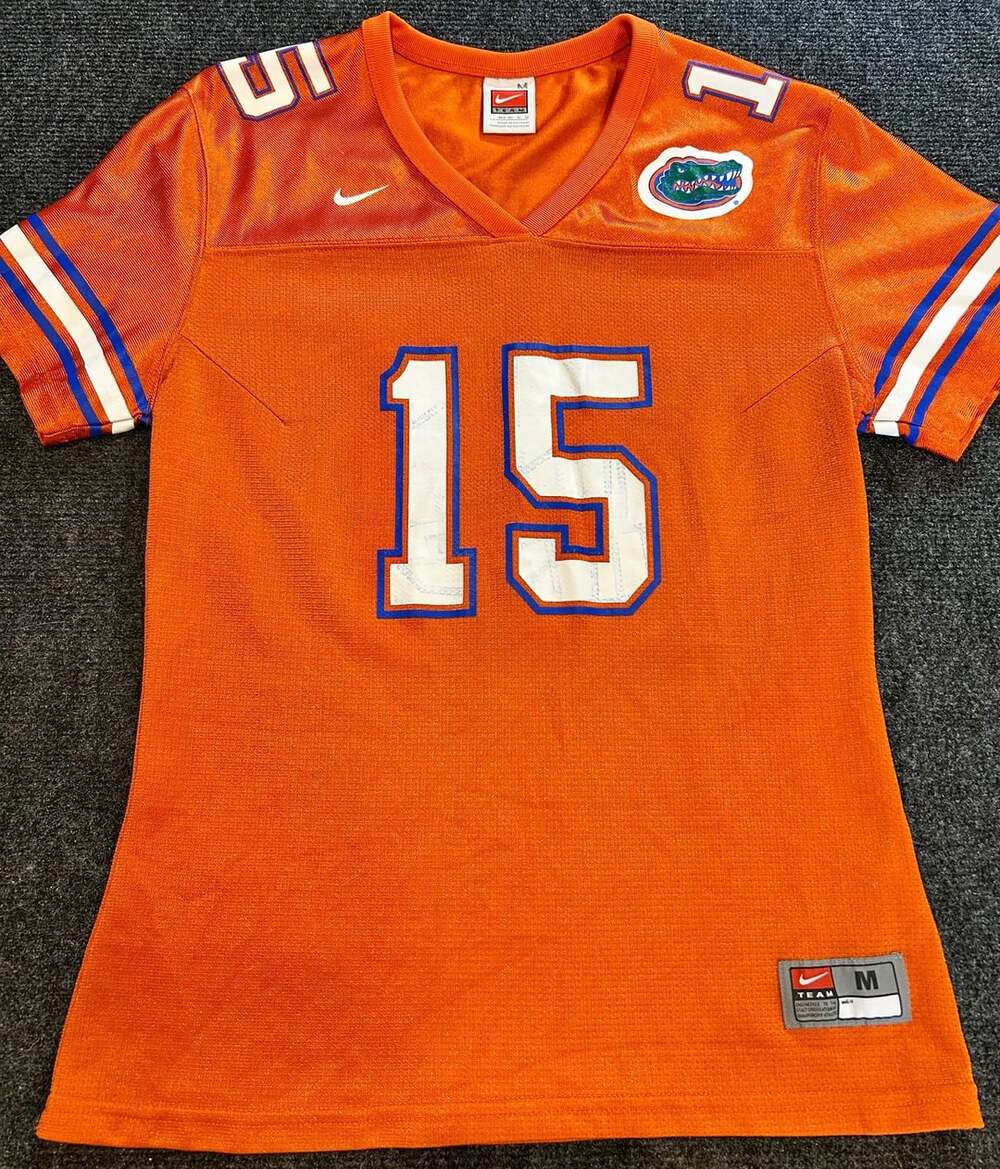 Nike Florida Gators #15 Tim Tebow Orange Football Jersey Youth Medium
